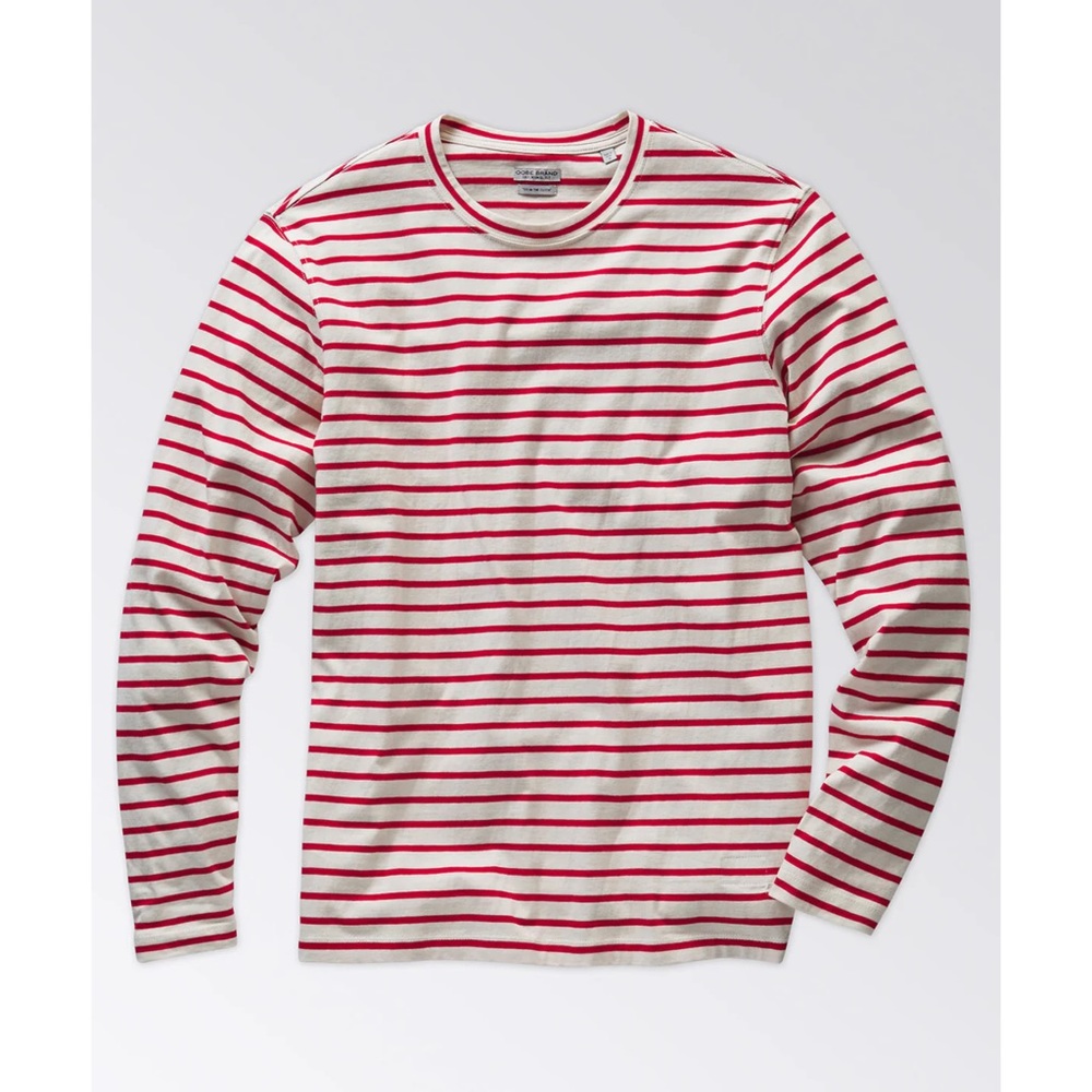 New Oobe Brand Brewster stripe tee in Red Size Small